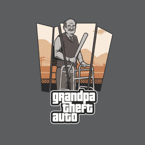 Grandpa Theft Auto T Shirt