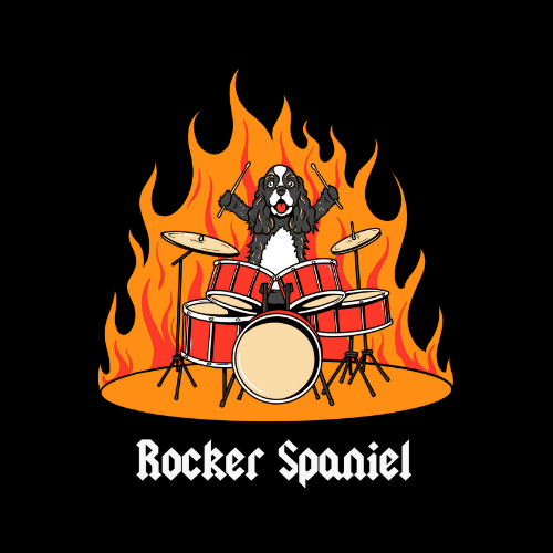 Rocker Spaniel T Shirt