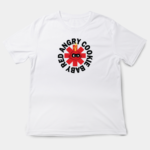 Red Angry Cookie Baby T Shirt