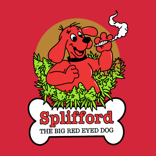 Splifford The Big Red Eyed Dog T Shirt
