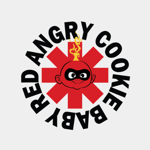 Red Angry Cookie Baby T Shirt