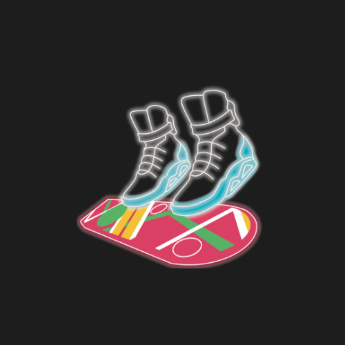 Neon Hover Board T Shirt