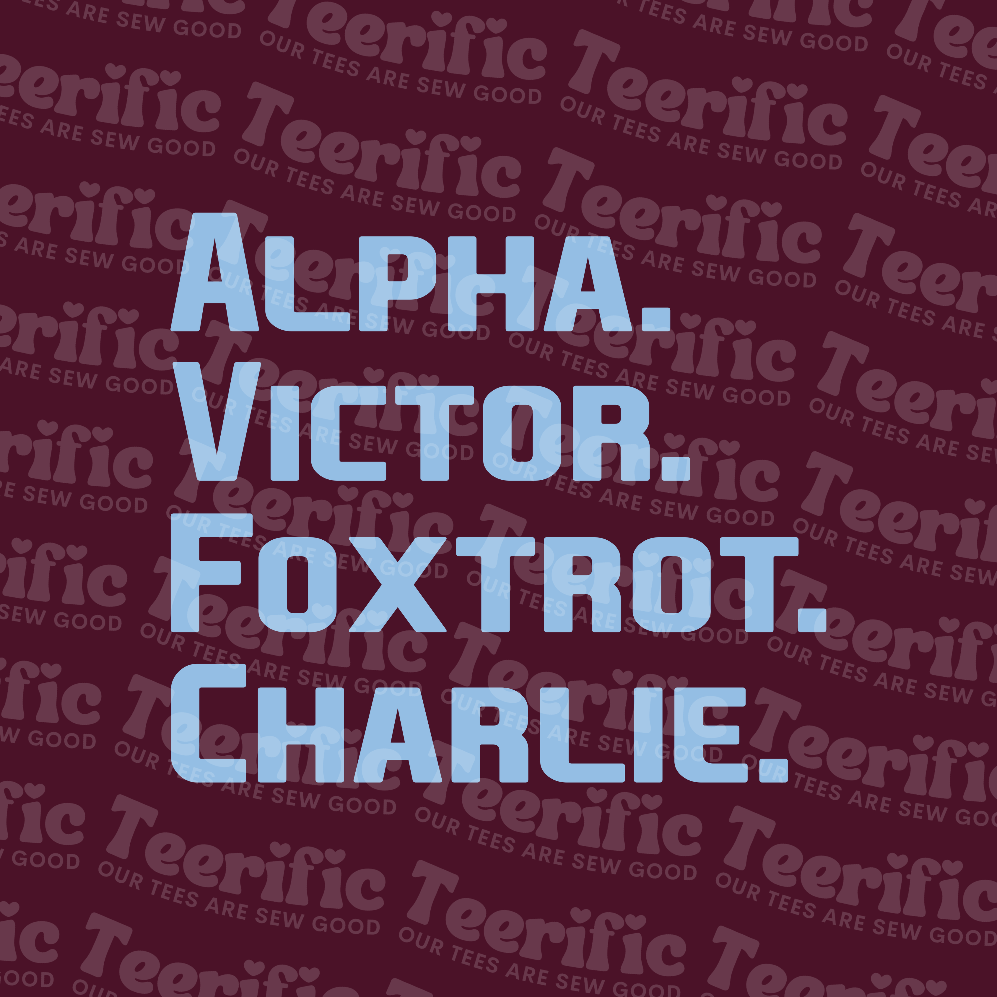 ALPHA VICTOR FOXTROT CHARLIE