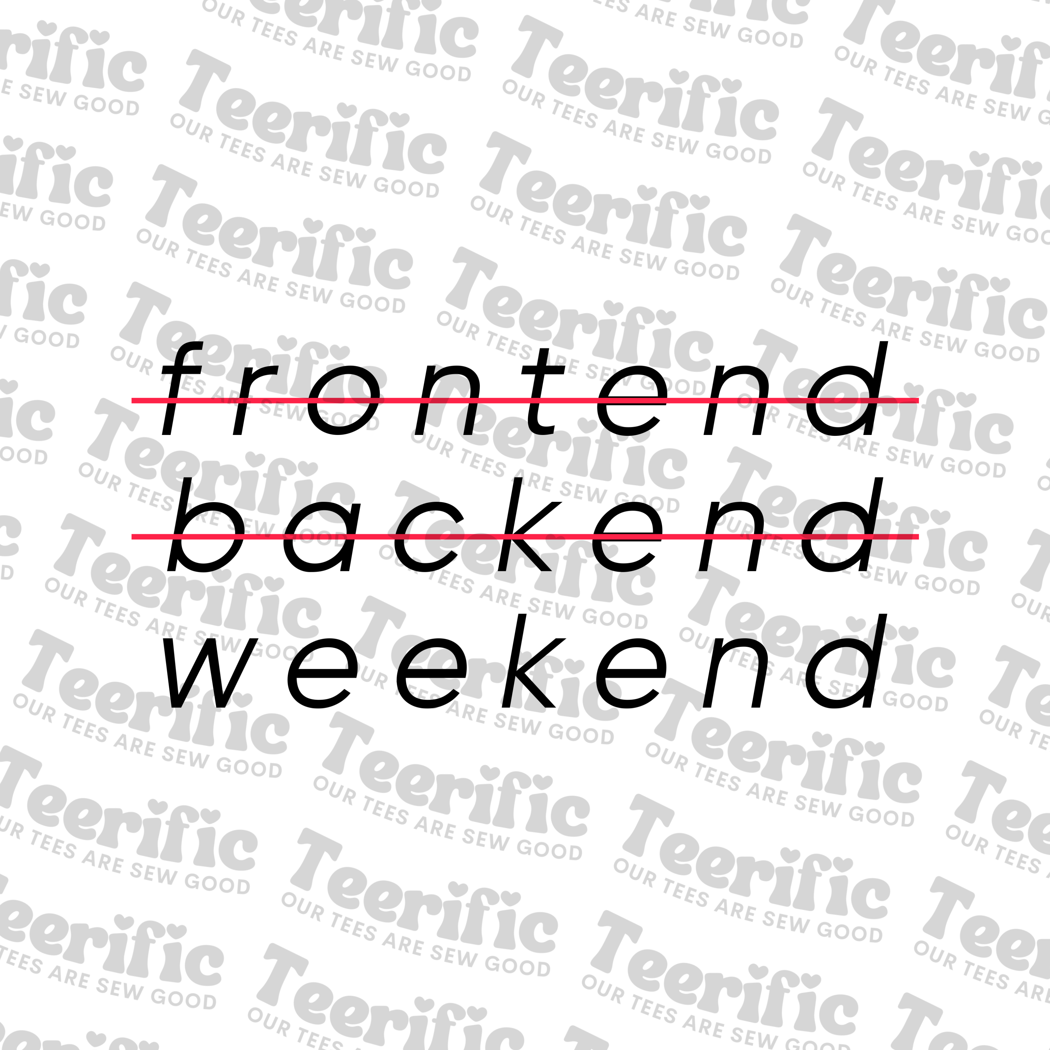FRONTEND BACKEND WEEKEND