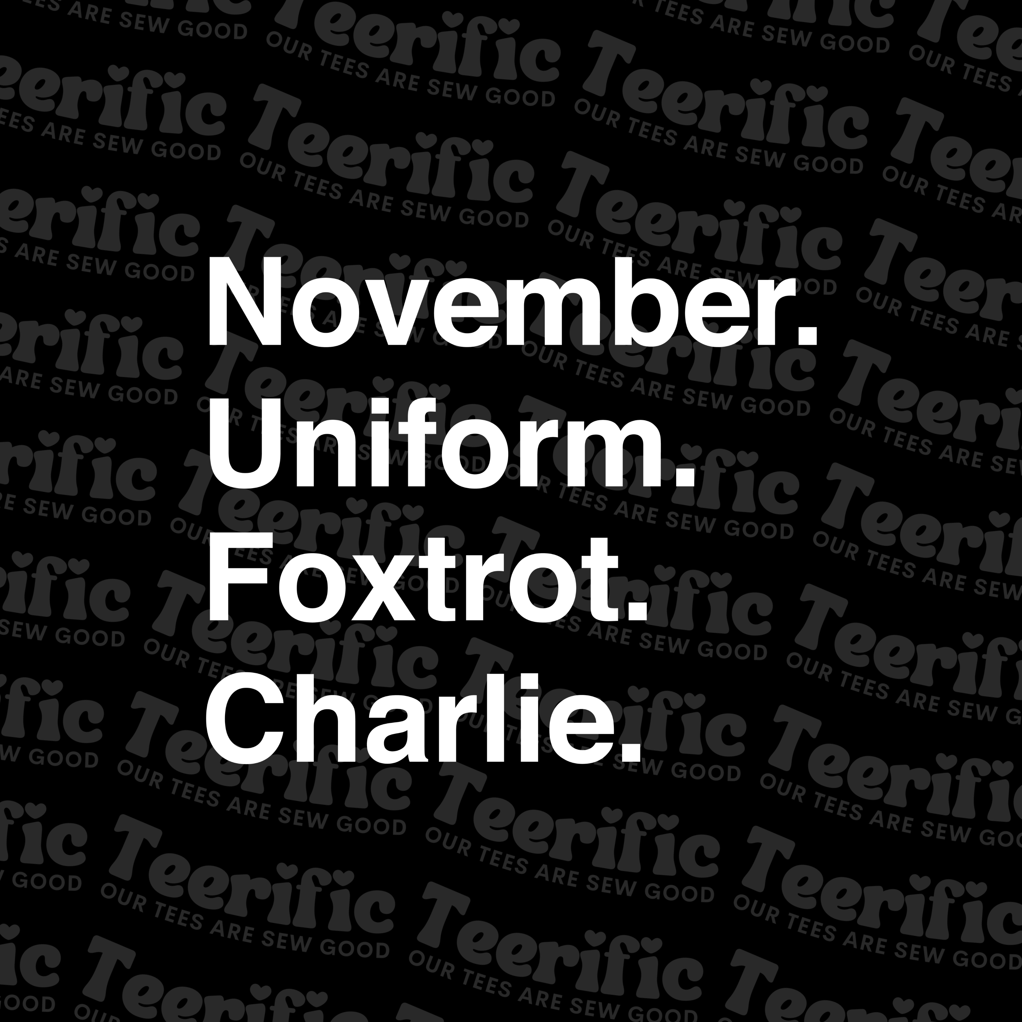 NOVEMBER UNIFORM FOXTROT CHARLIE