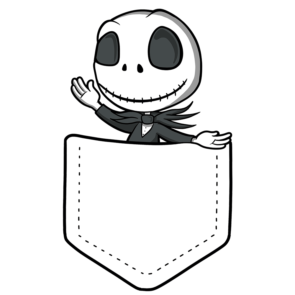 Pocket Jack Skellington T Shirt