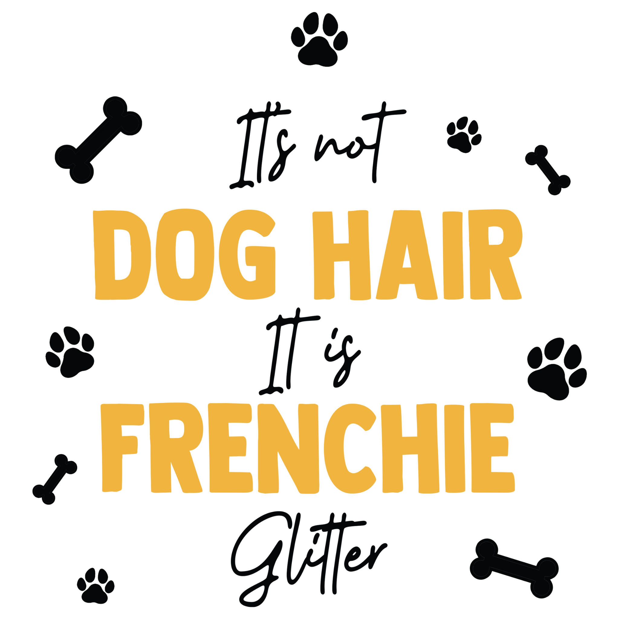 Frenchie Glitter T Shirt