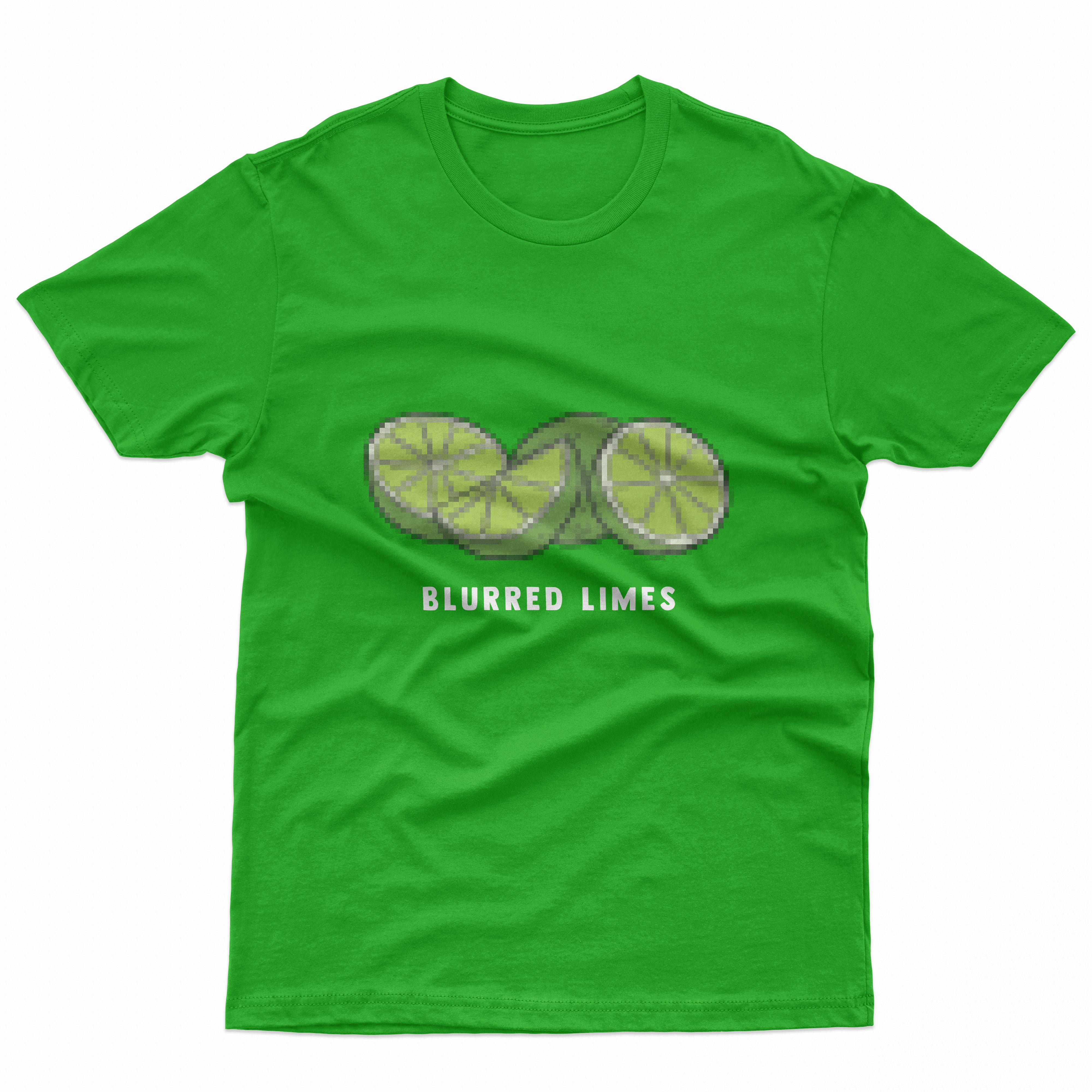 Blurred Limes Kids T Shirt