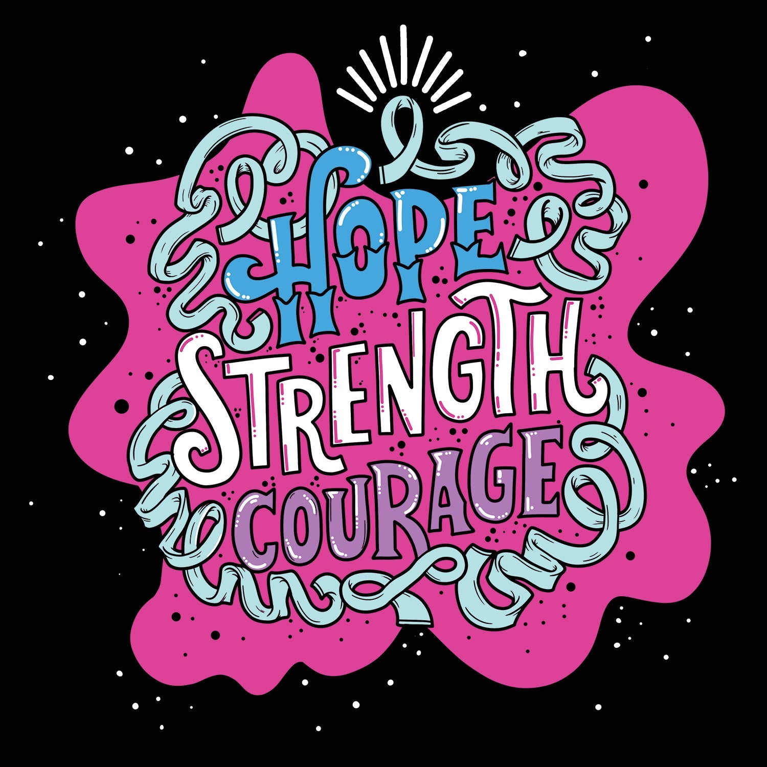 Strength & Courage Kids T Shirt