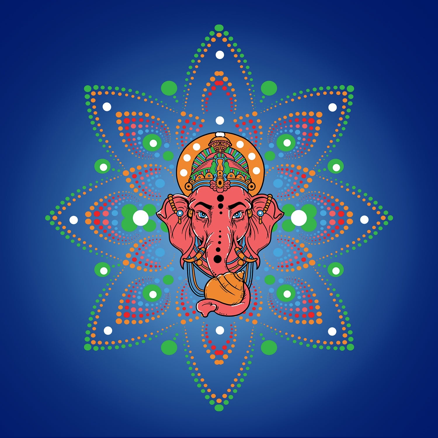 Elephant Mandala T Shirt