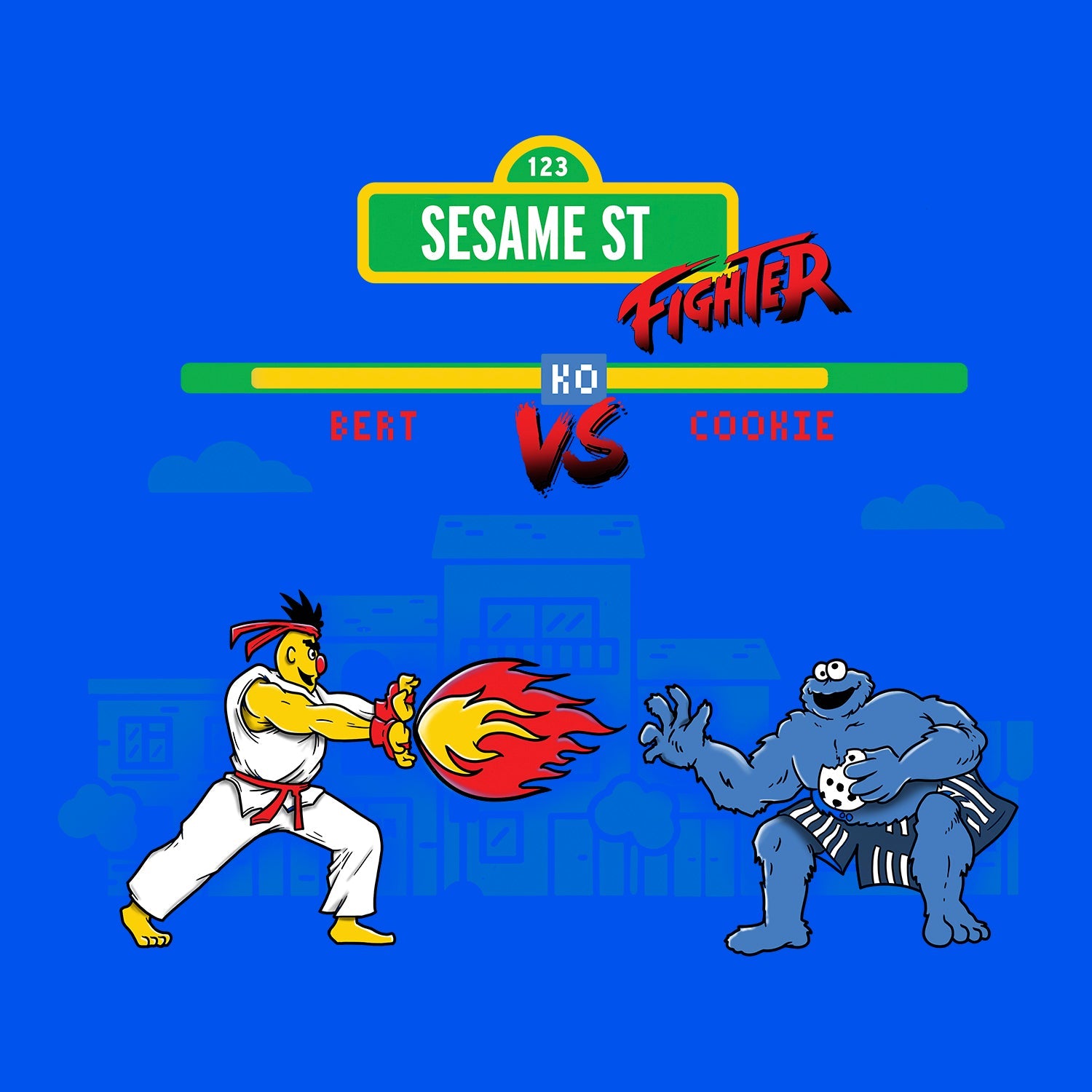 Sesame Fighter T Shirt