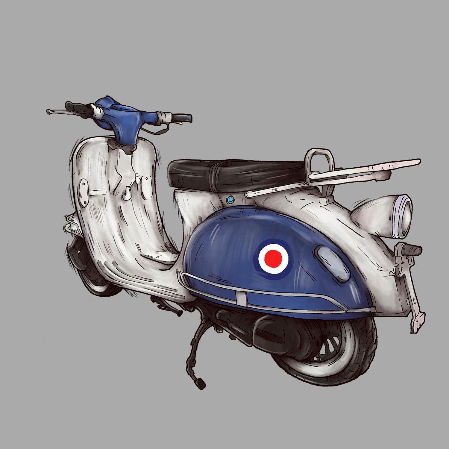 Mod Scooter Kids T Shirt