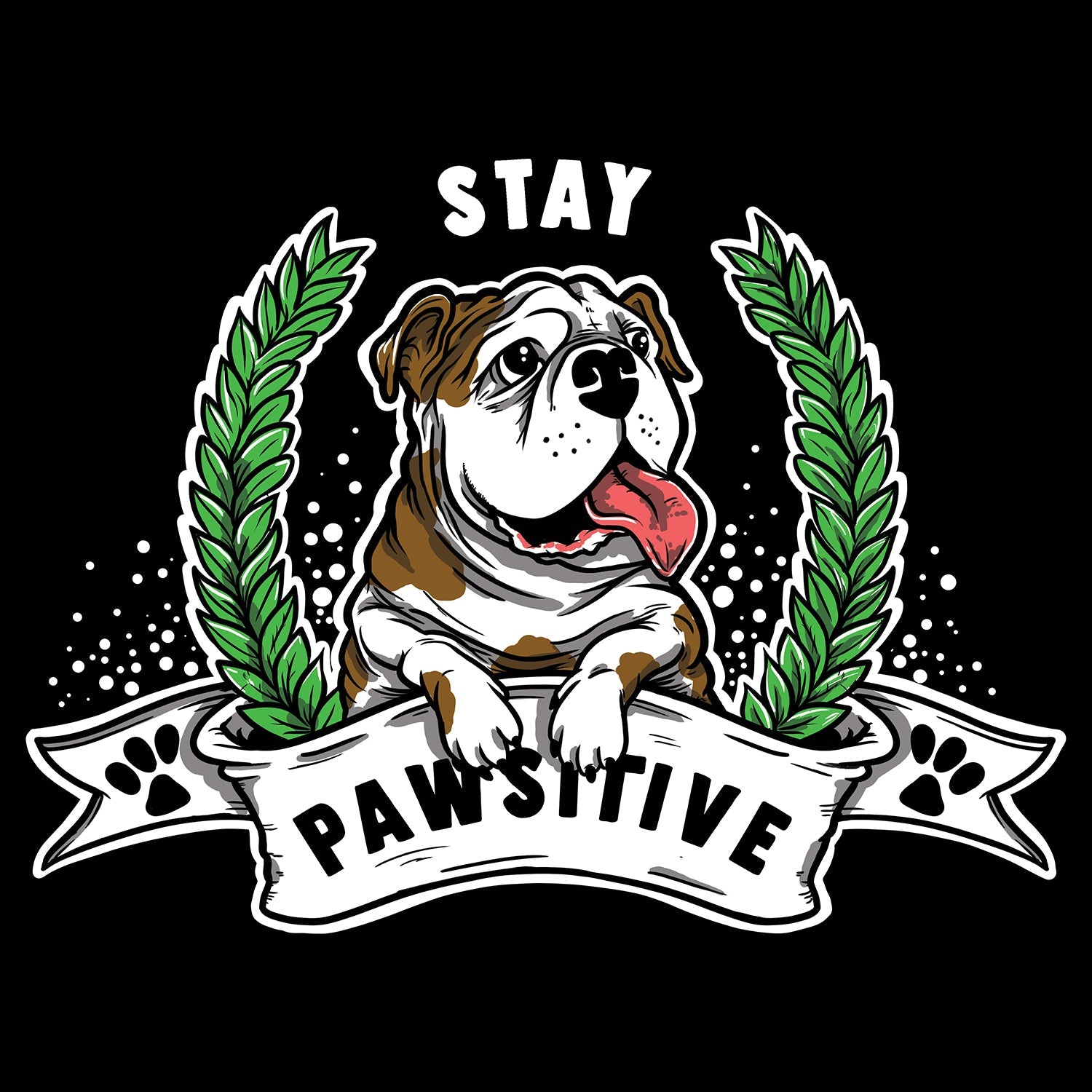 Stay Pawsitive Kids T Shirt