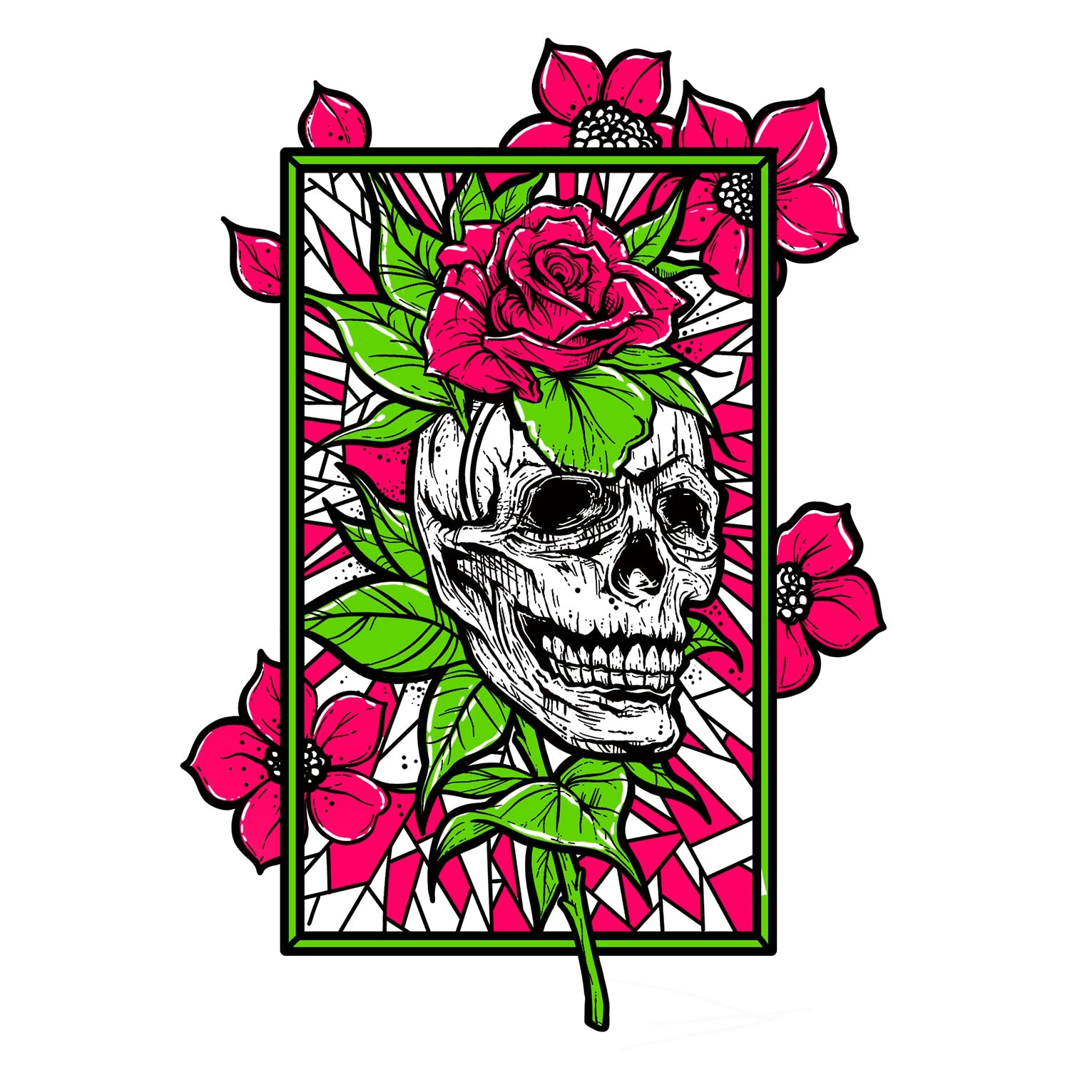 Rose Skull T Shirt