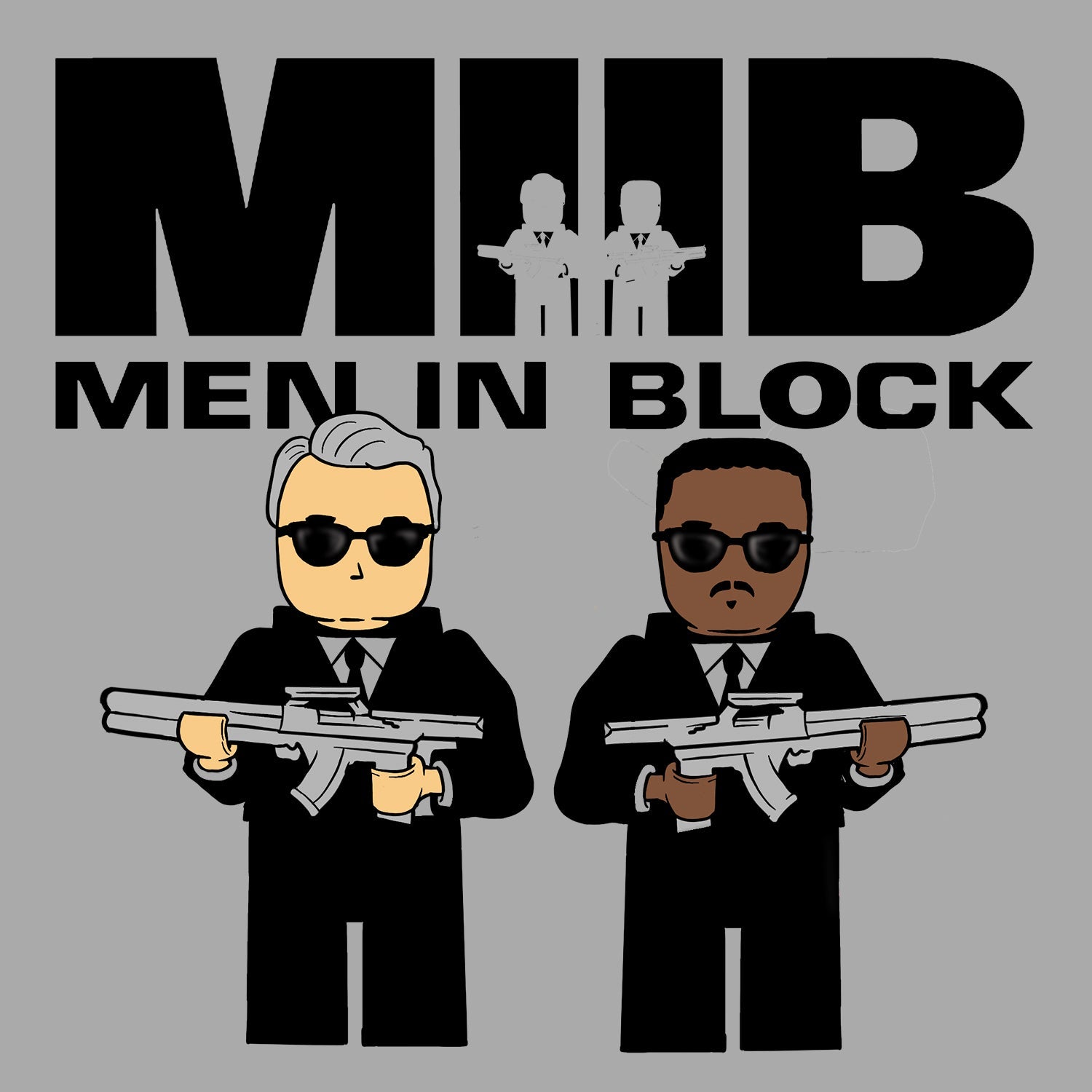 Men in Block T Shirt
