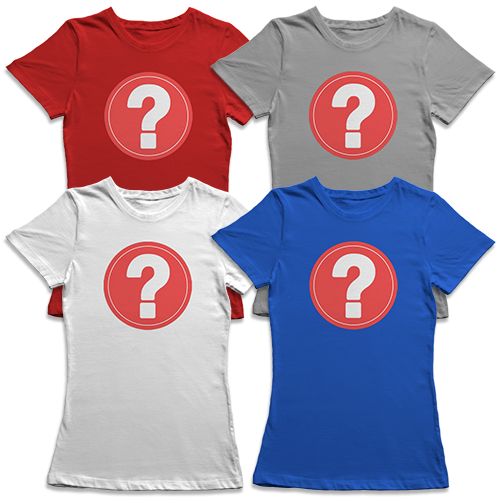 4 x Women's Fitted T Shirt - Mystery Bundle