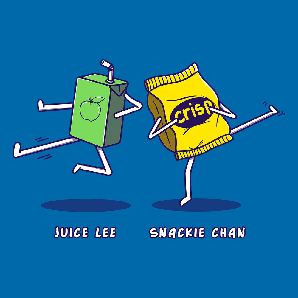 Juice Lee & Snackie Chan Kids T Shirt