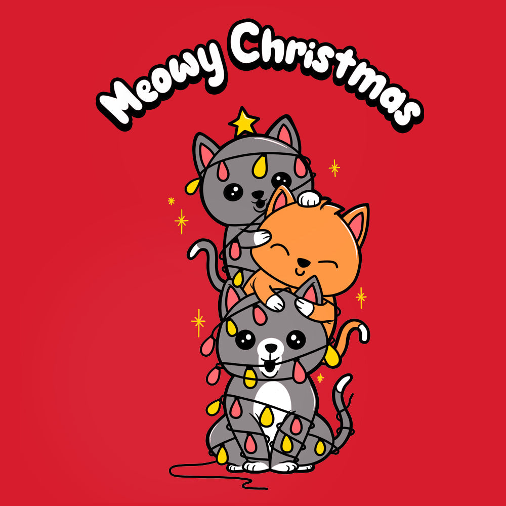 Meowy Christmas Kids T Shirt
