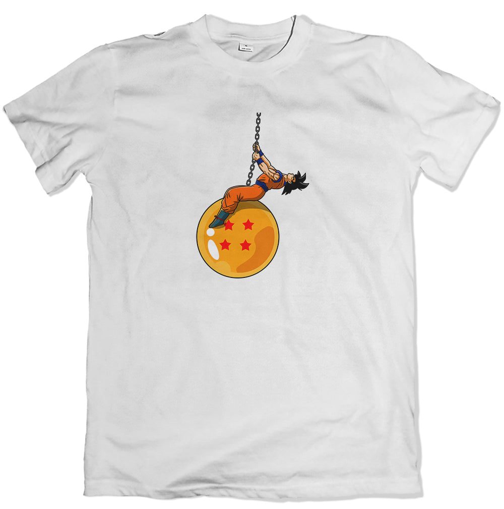 Wrecking Goku Kids T Shirt