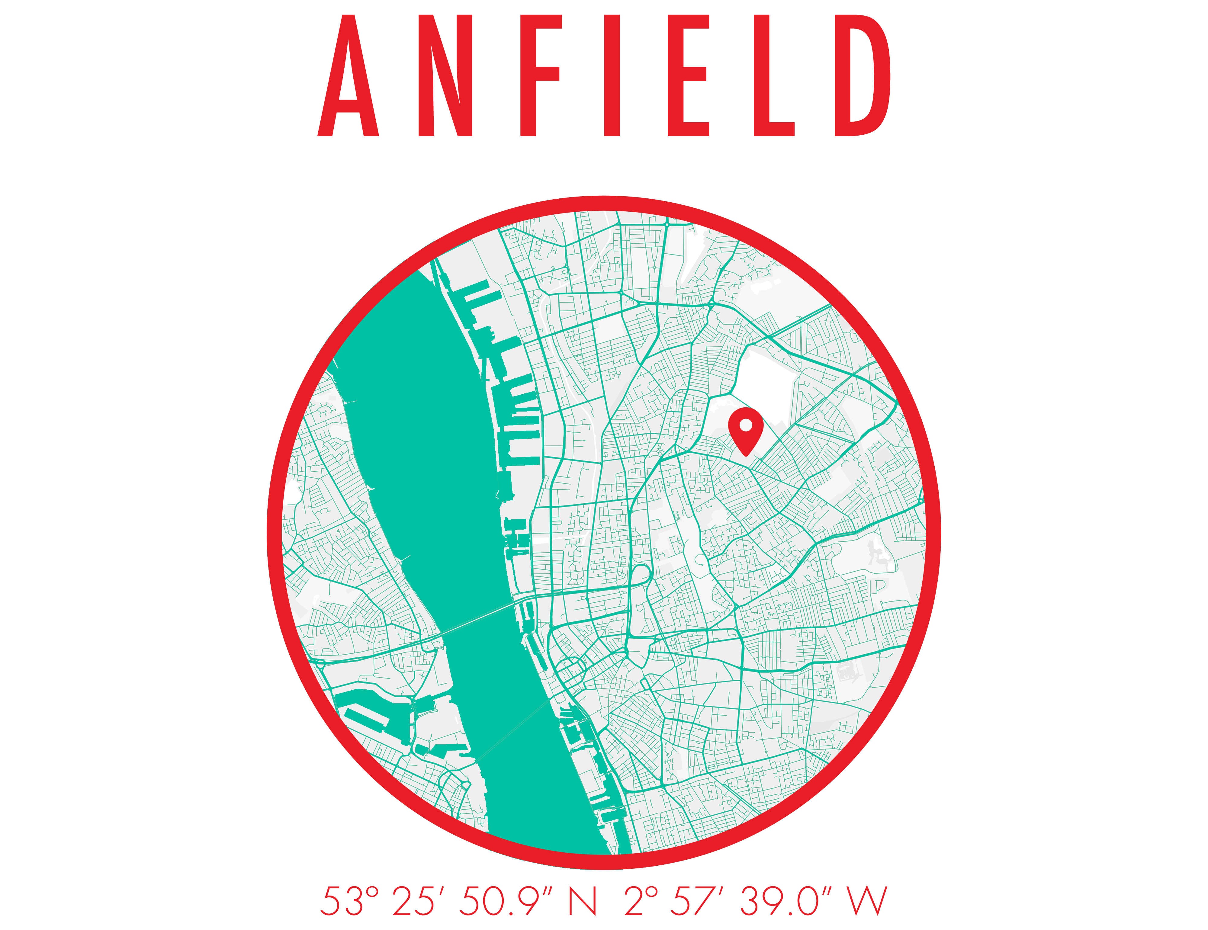 ANFIELD MAP T Shirt