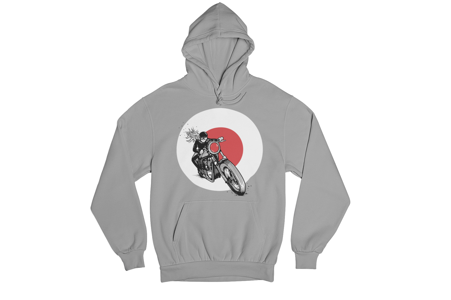 Biker Riding in the Sun Hoodie