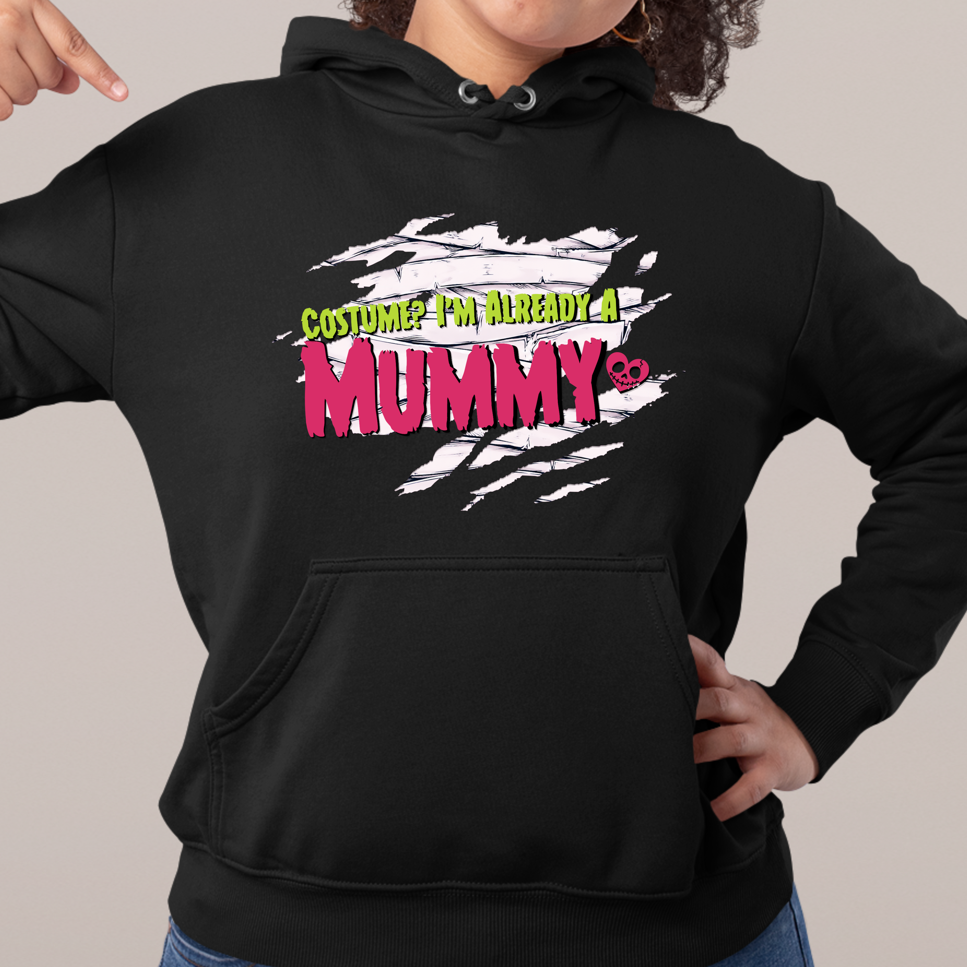 COSTUME? I'M ALREADY A MUMMY