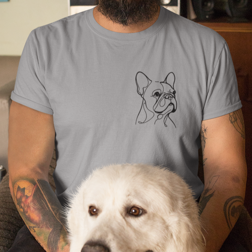 FRENCHIE LINE ART T Shirt