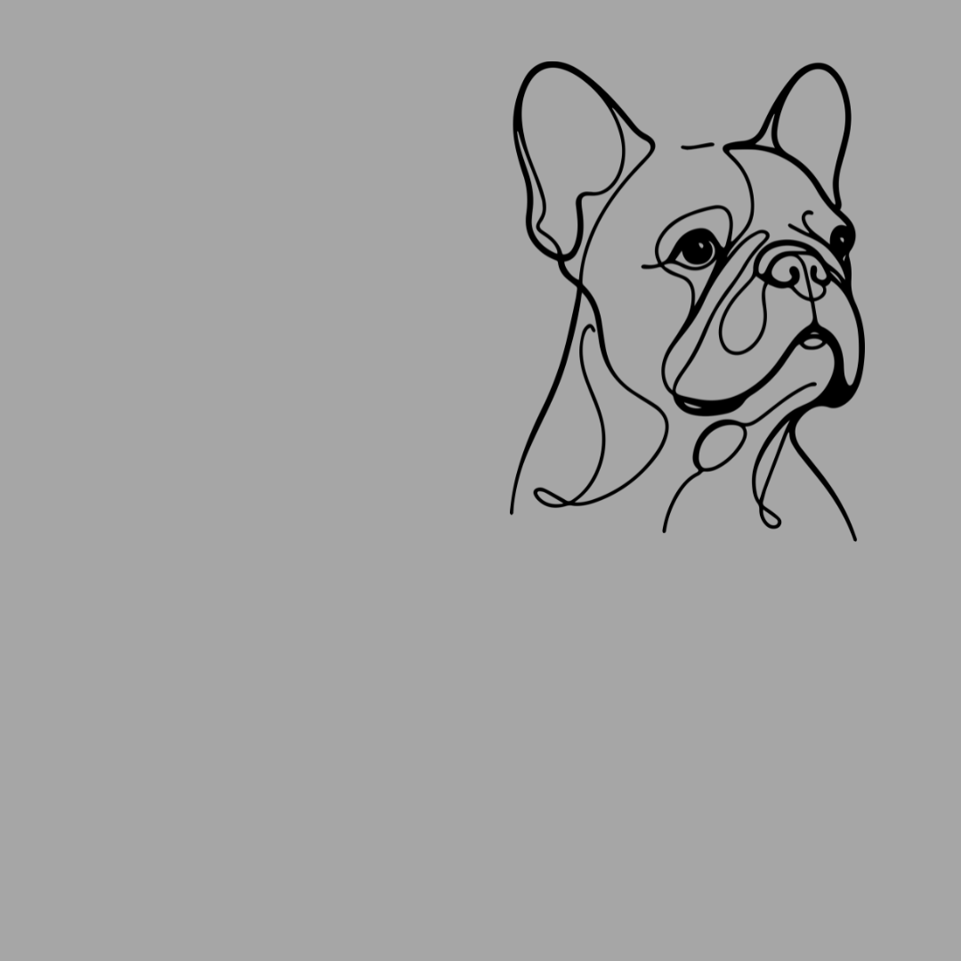 FRENCHIE LINE ART T Shirt