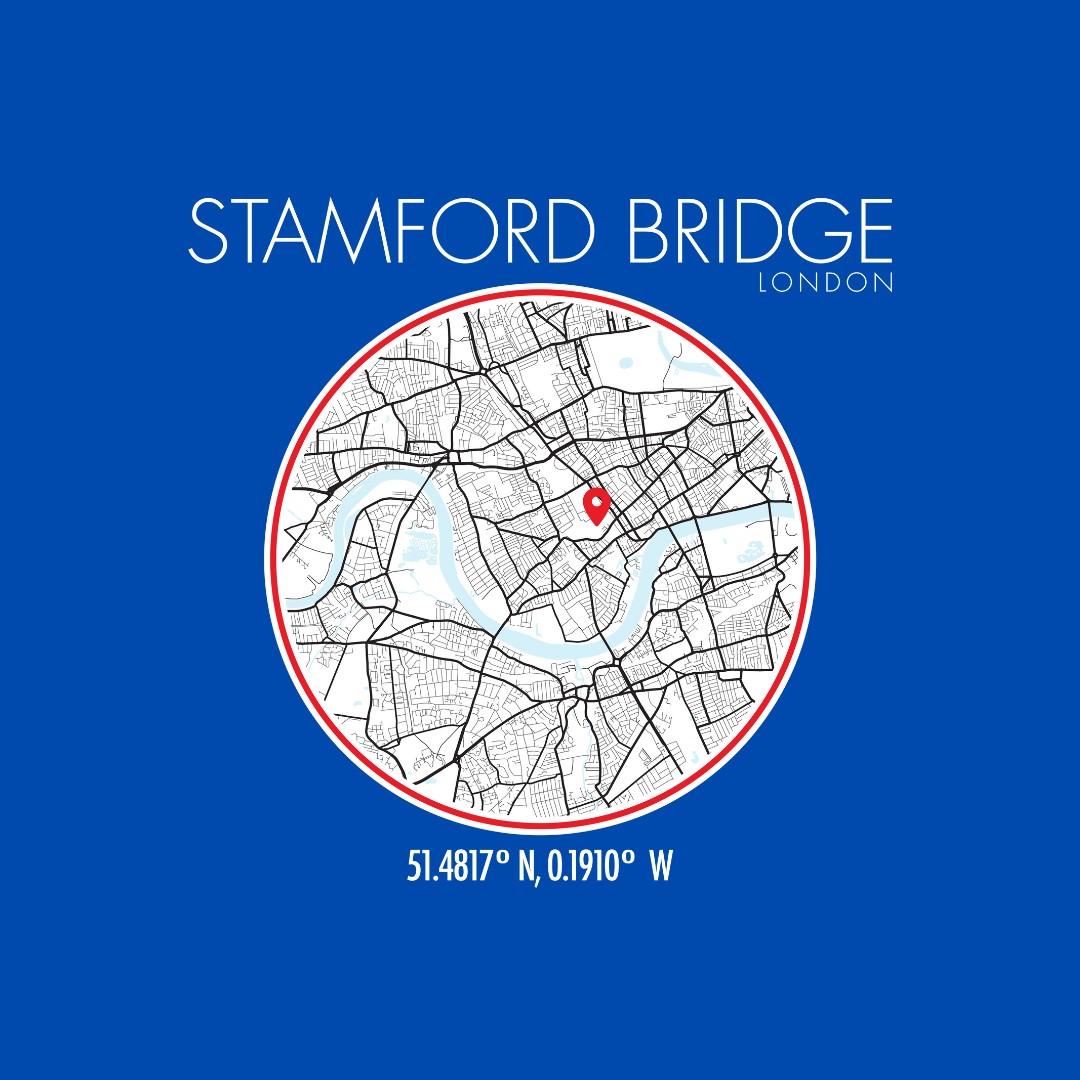 STAMFORD BRIDGE MAP T Shirt