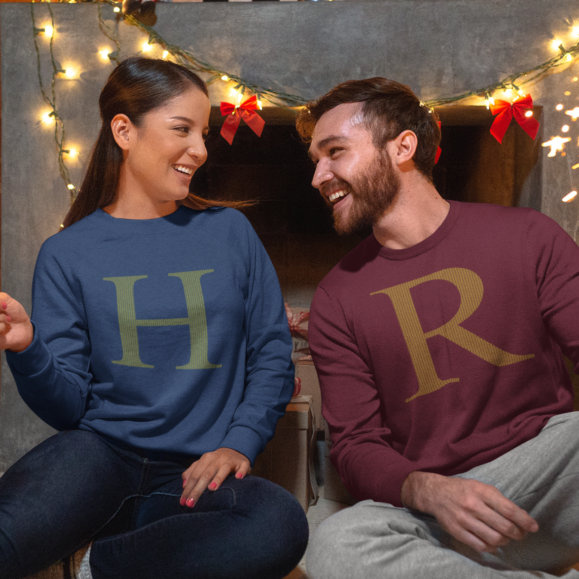 Personalised Letter Christmas Sweater