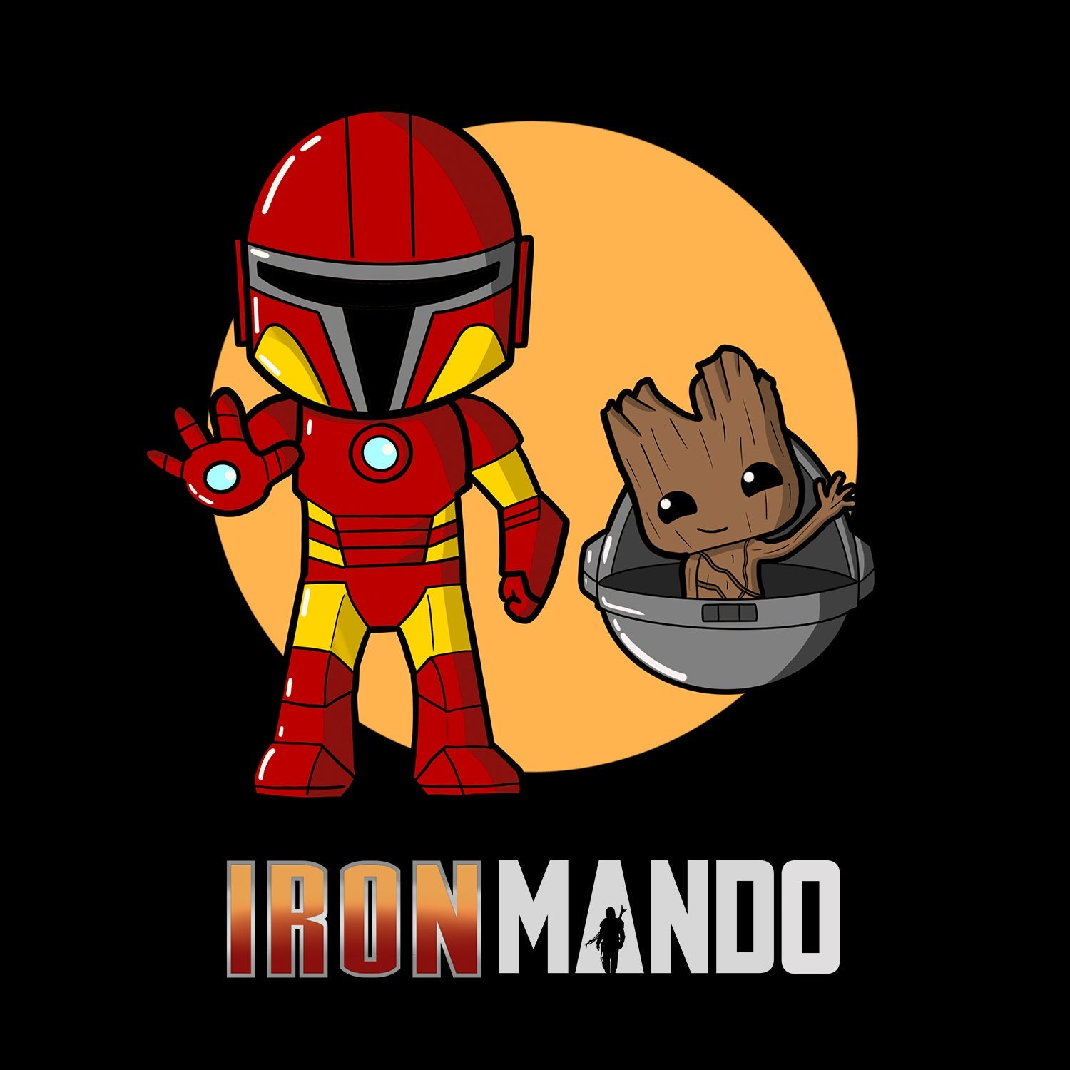 Iron Mando Kids T Shirt