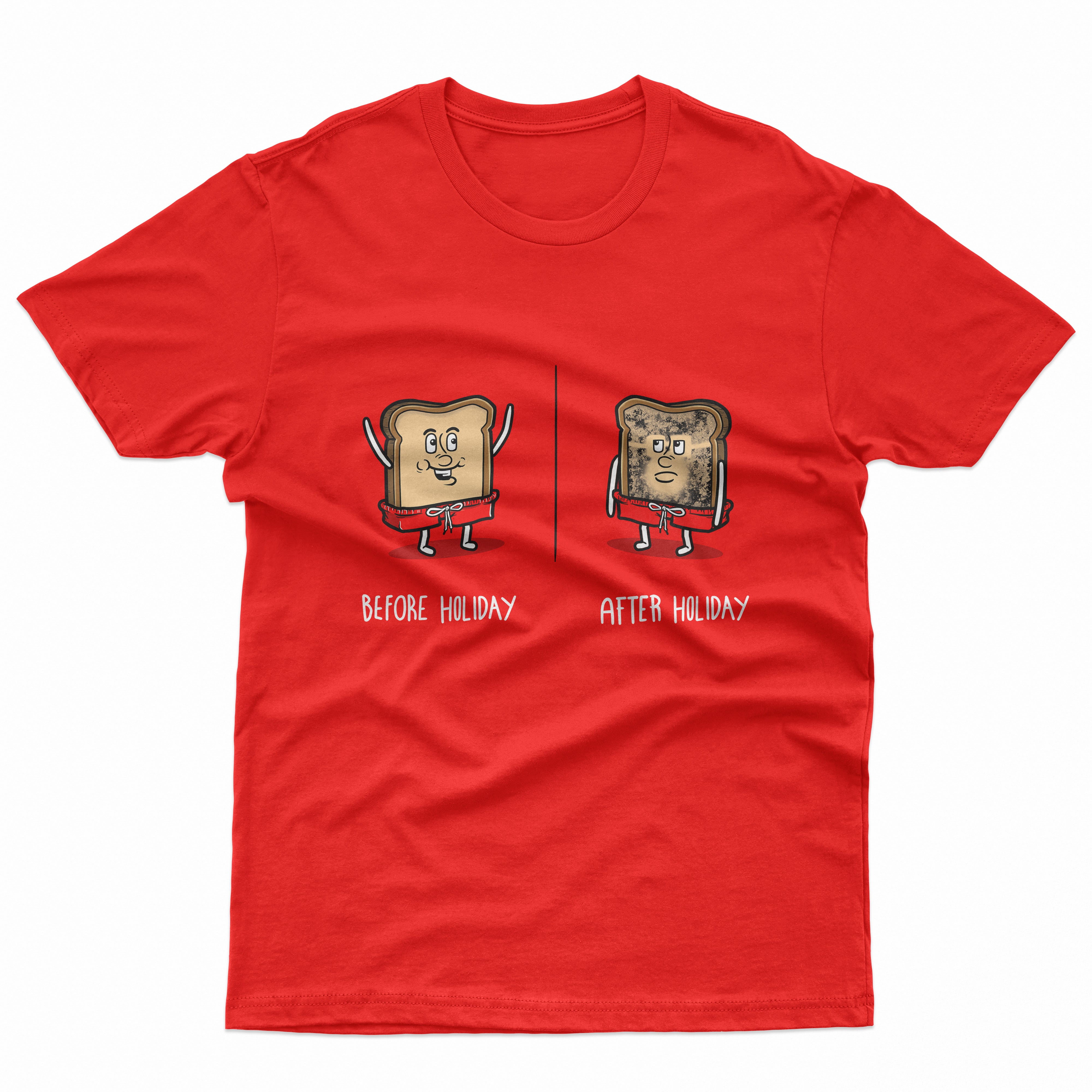 Toast Before/After Holiday T Shirt