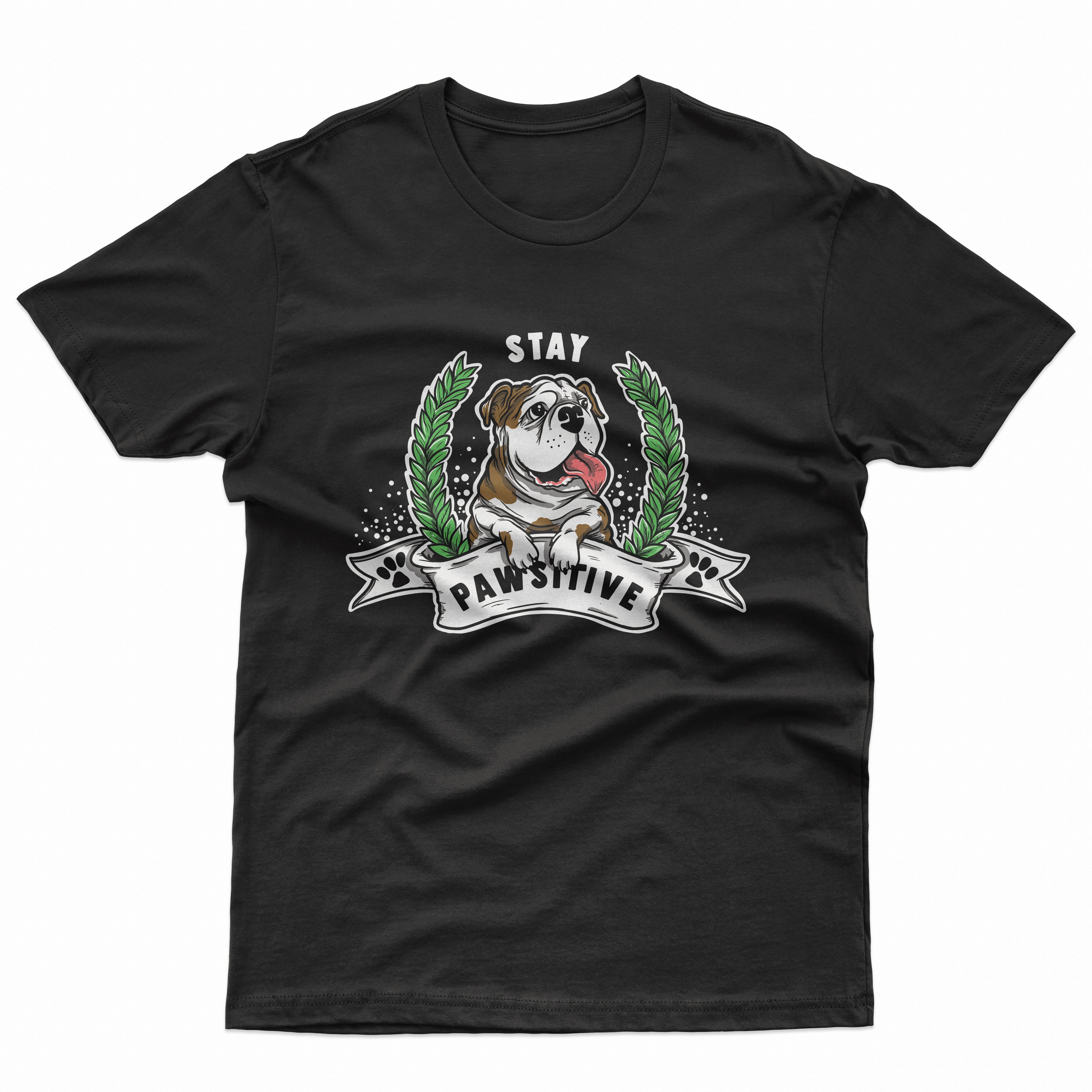 Stay Pawsitive Kids T Shirt