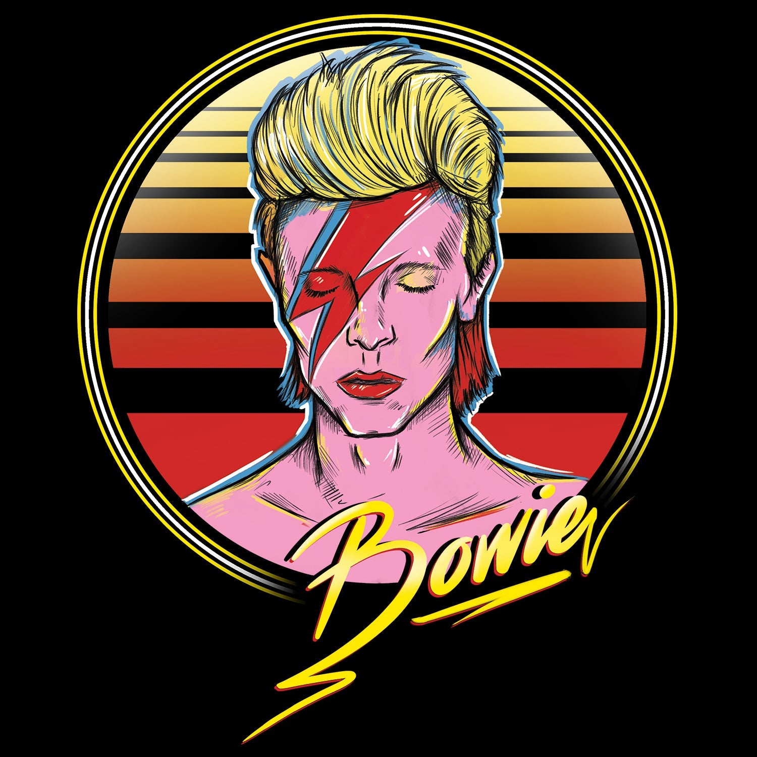 Ziggy Stardust Inspired Kids T Shirt