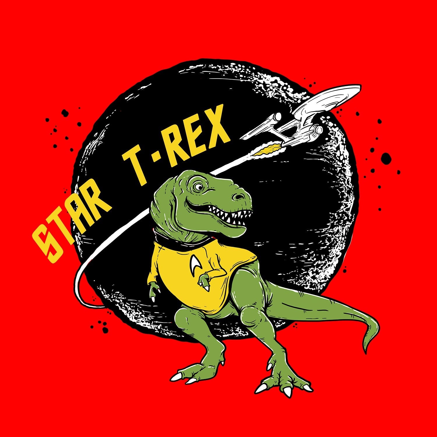 Star T-Rex Kids Hoodie