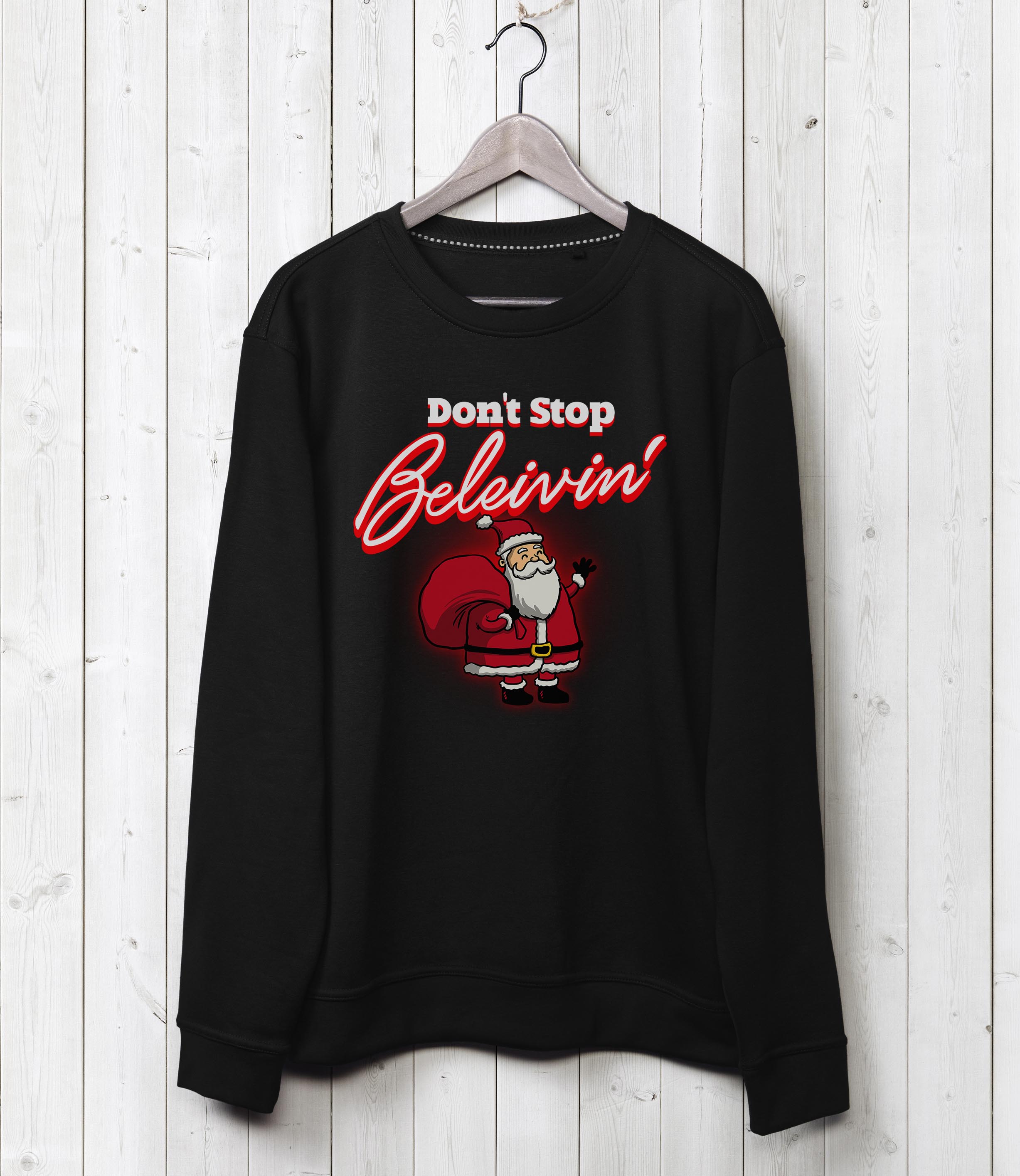 Don't Stop Believin Sweatshirt - Black