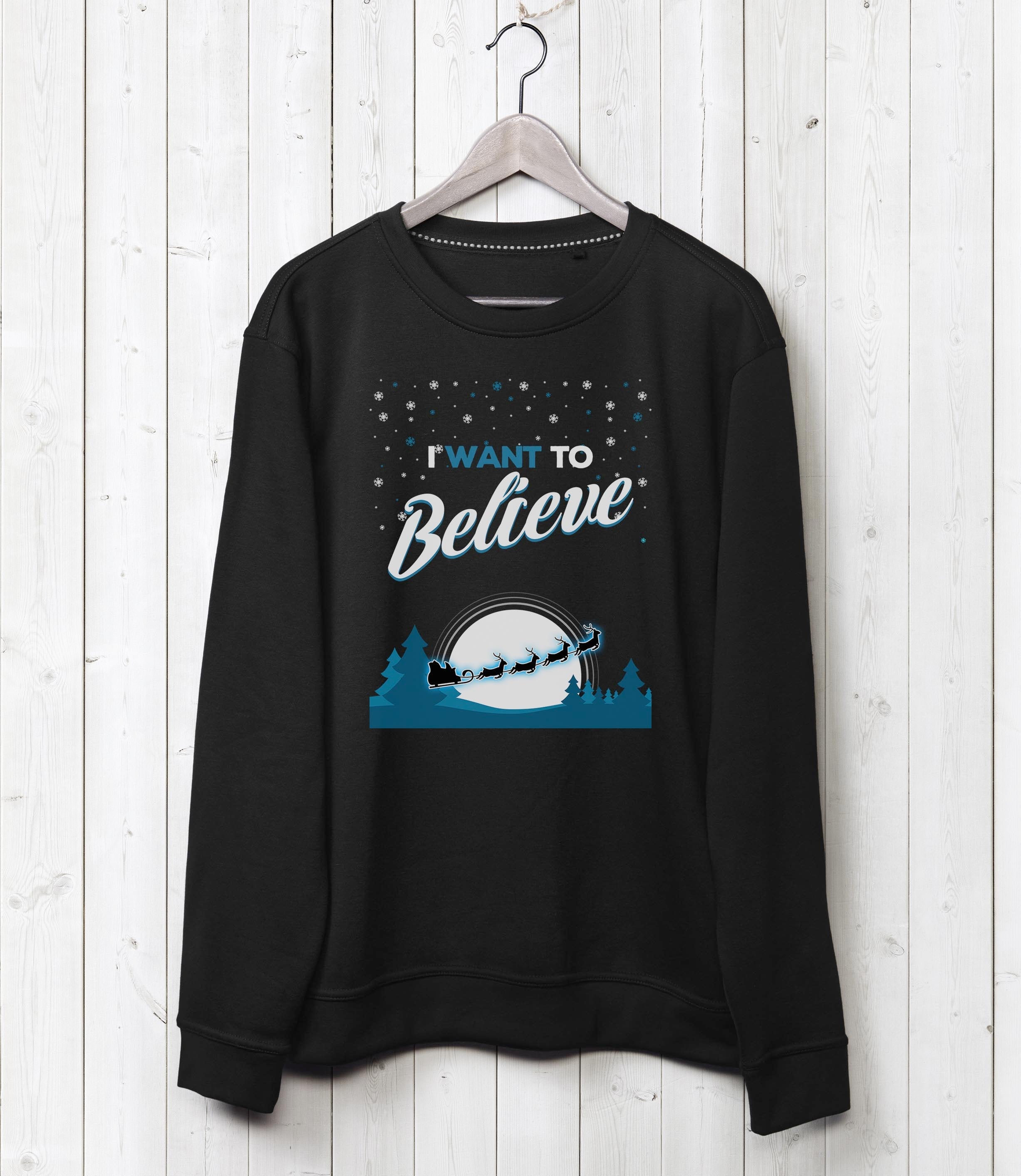 I Want To Believe Sweatshirt - Black