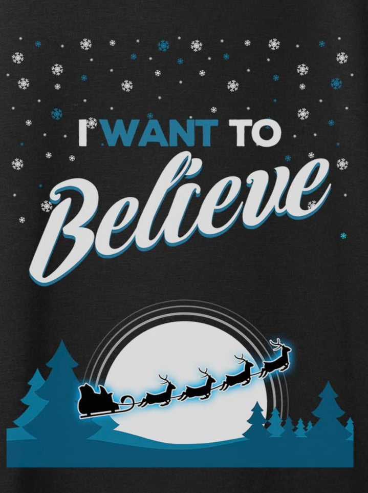 I Want To Believe Sweatshirt - Black