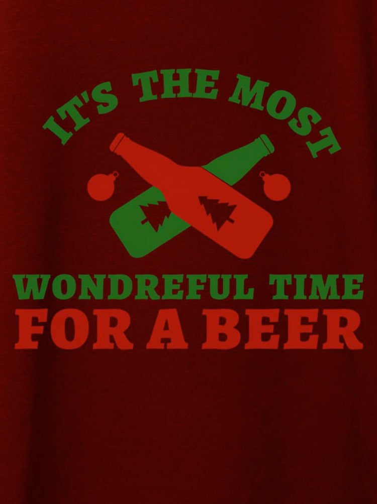 For A Beer Sweatshirt - Burgundy