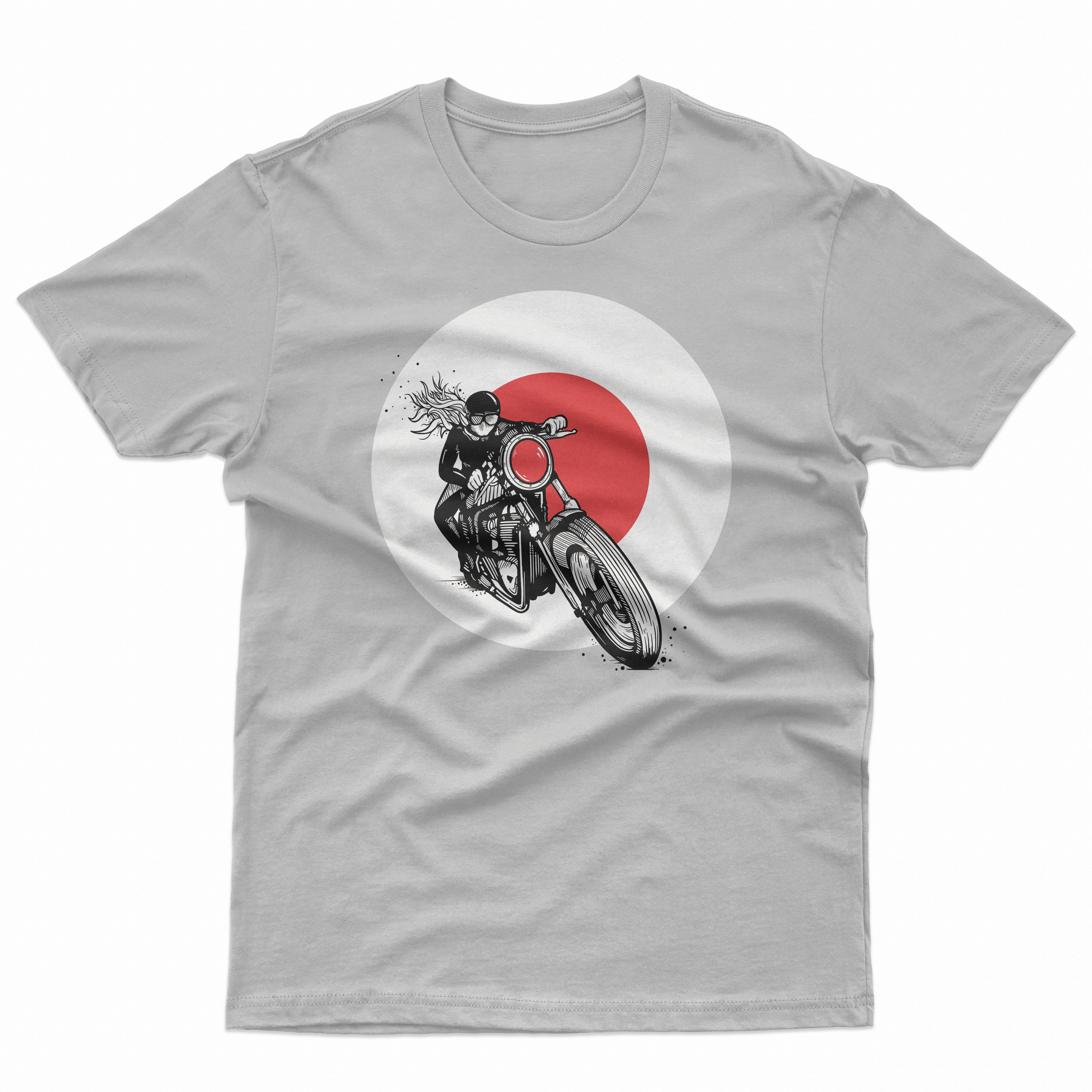 Biker Riding in the Sun Kids T Shirt