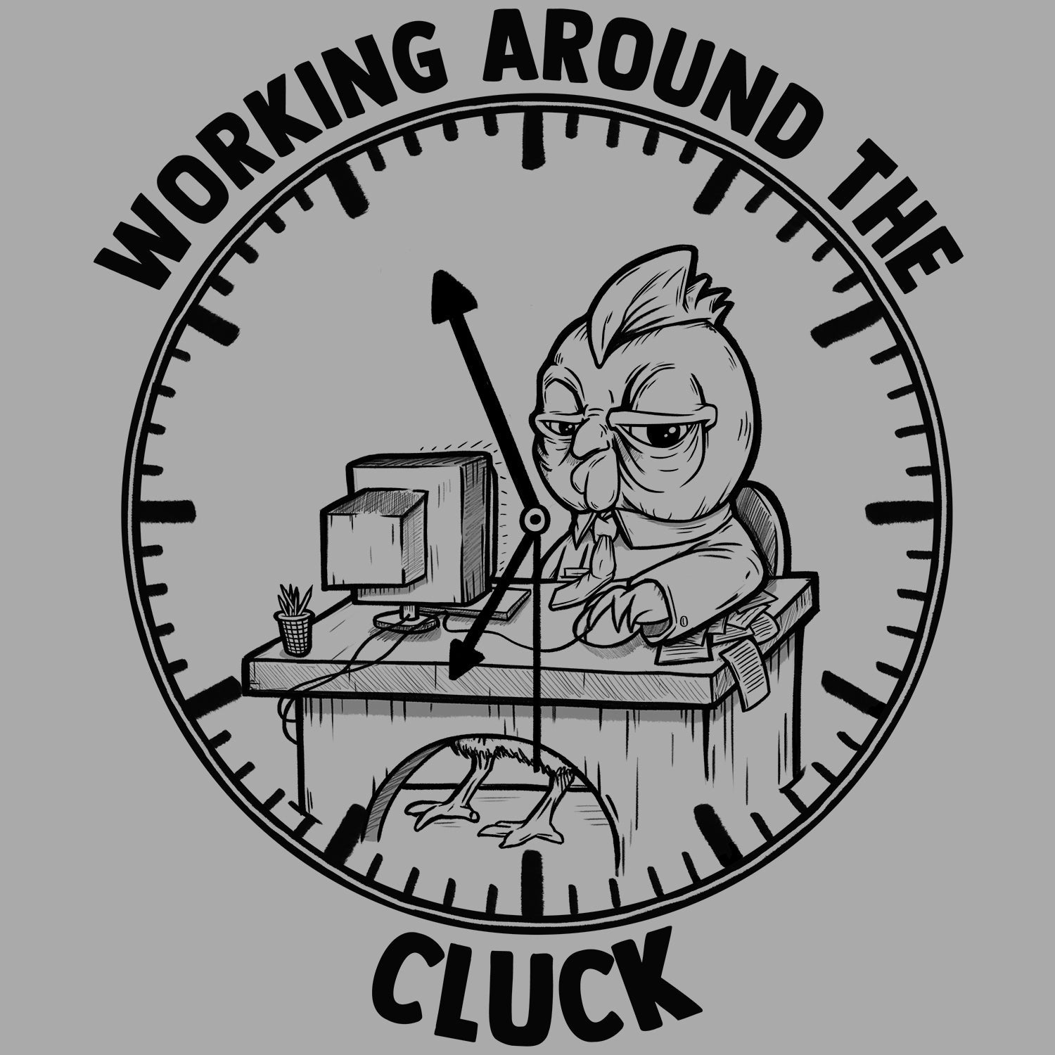 Working Around The Cluck Kids T Shirt