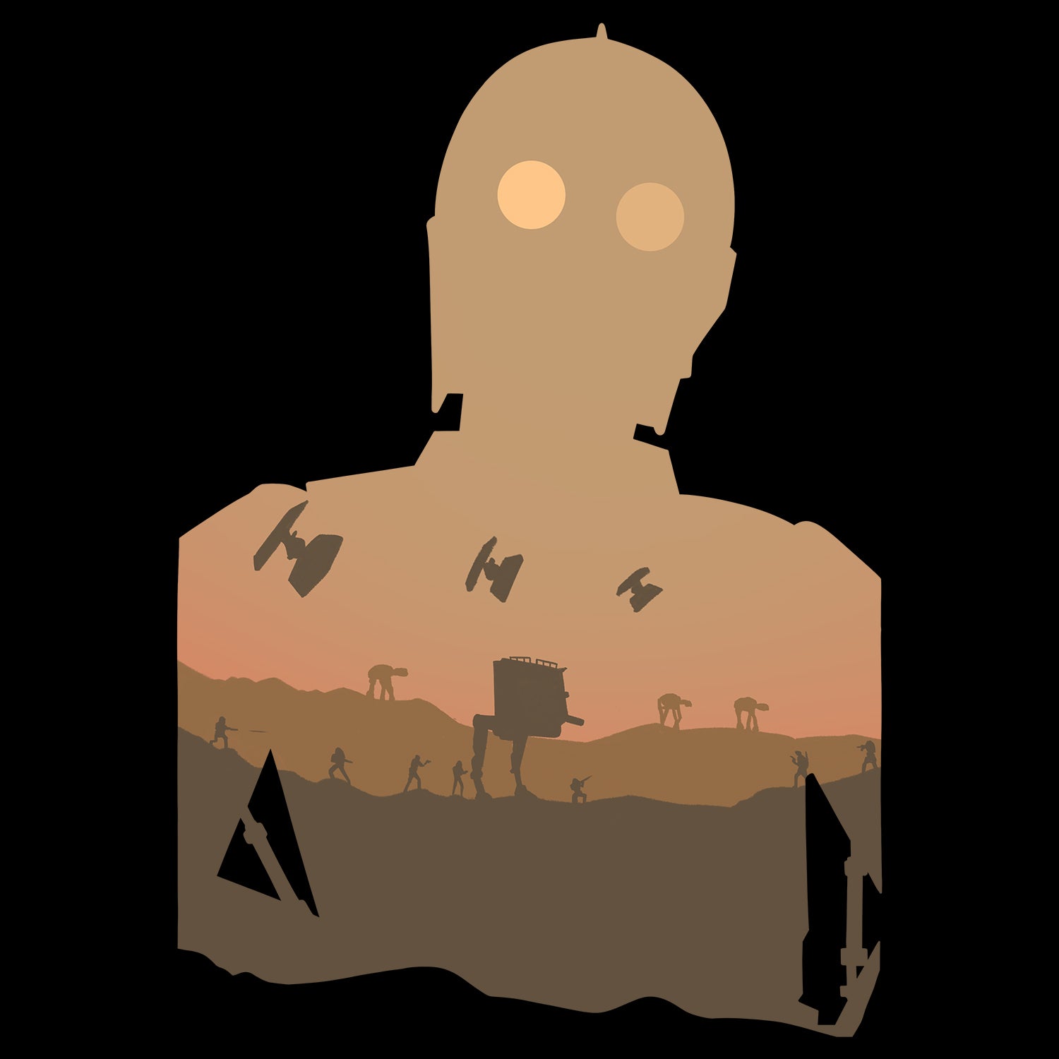 Tatooine Skyline Kids T Shirt