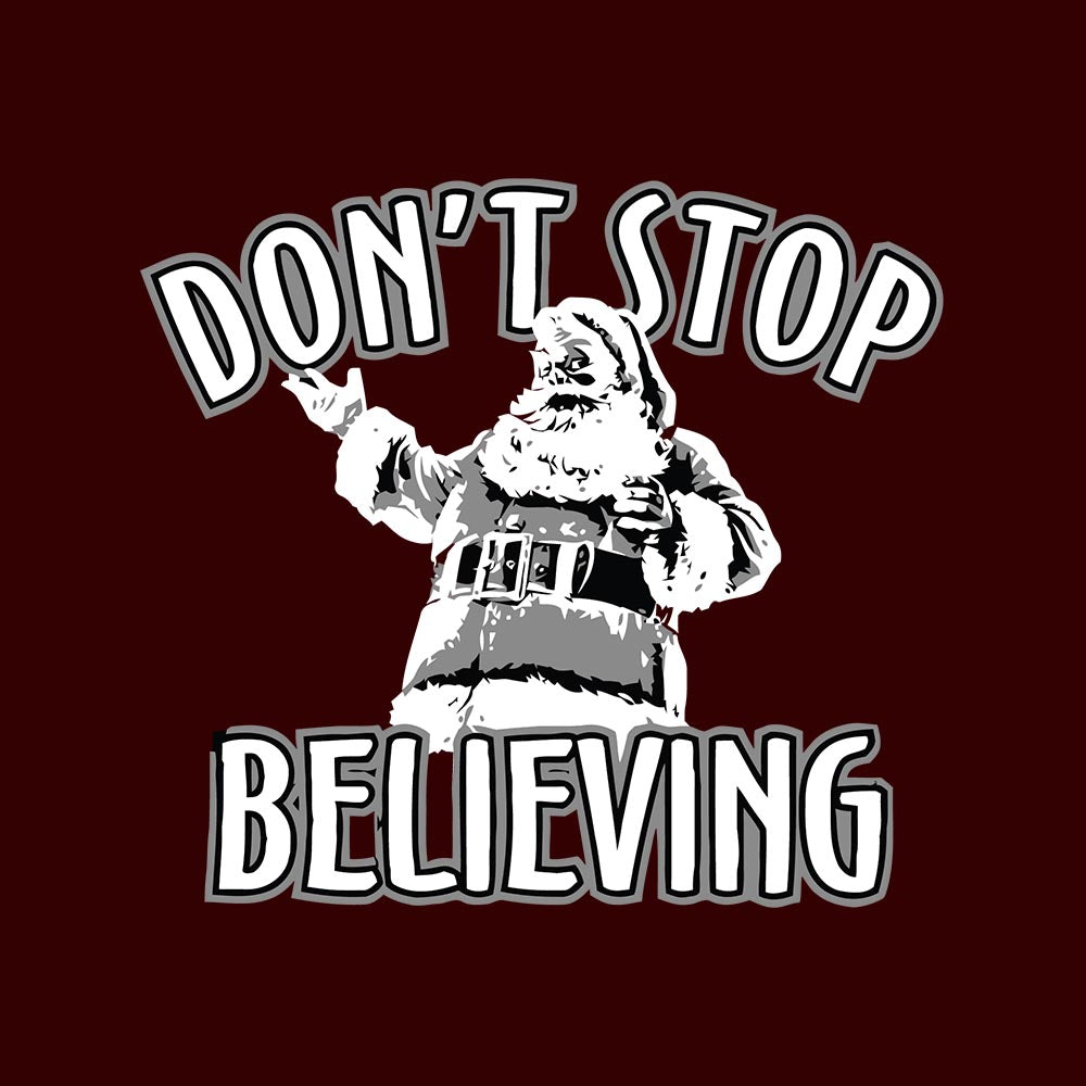 Don't Stop Believing Sweatshirt - Burgundy