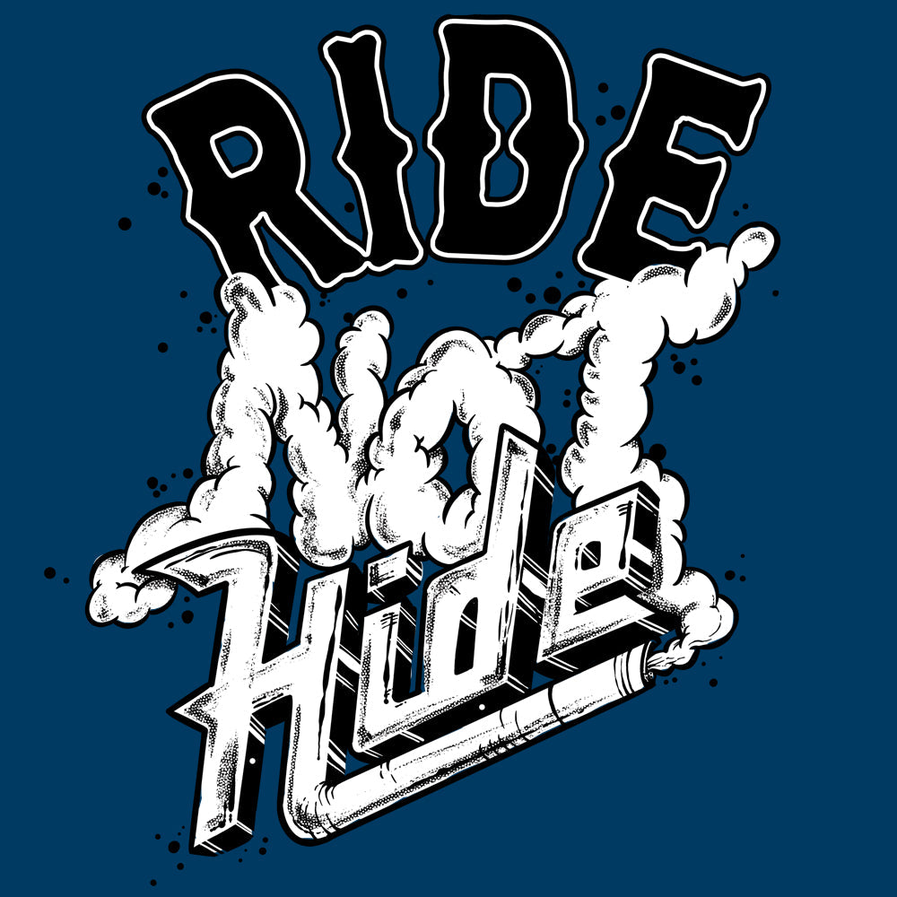 Ride Not Hide Kids T Shirt