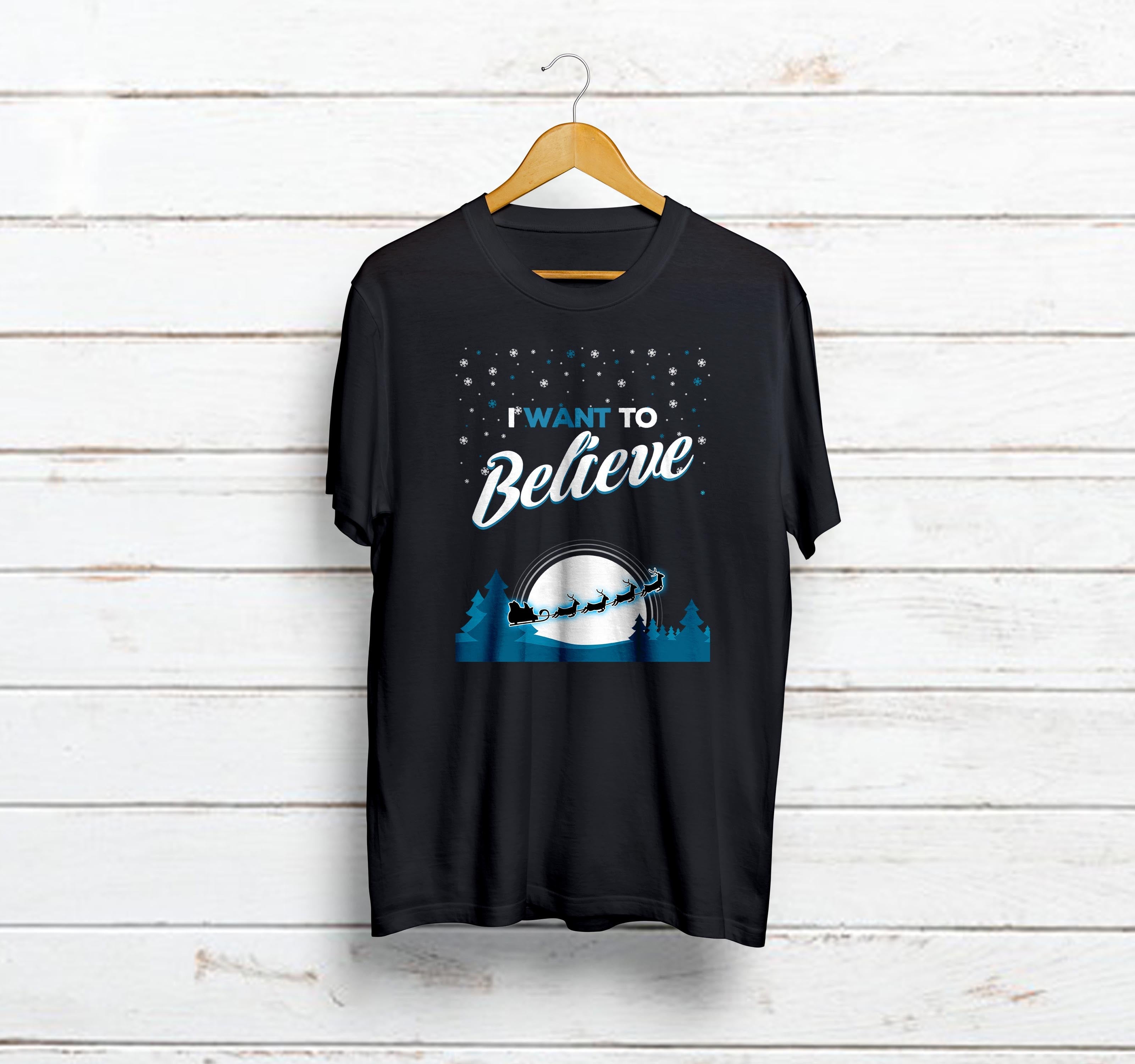 I Want To Believe T-Shirt - Black